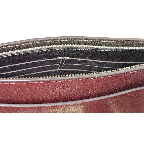 Kate Spade Wine Colored Front Slip Pocket Zippered Closure Wristlet Purse NWOT - Picture 8 of 8